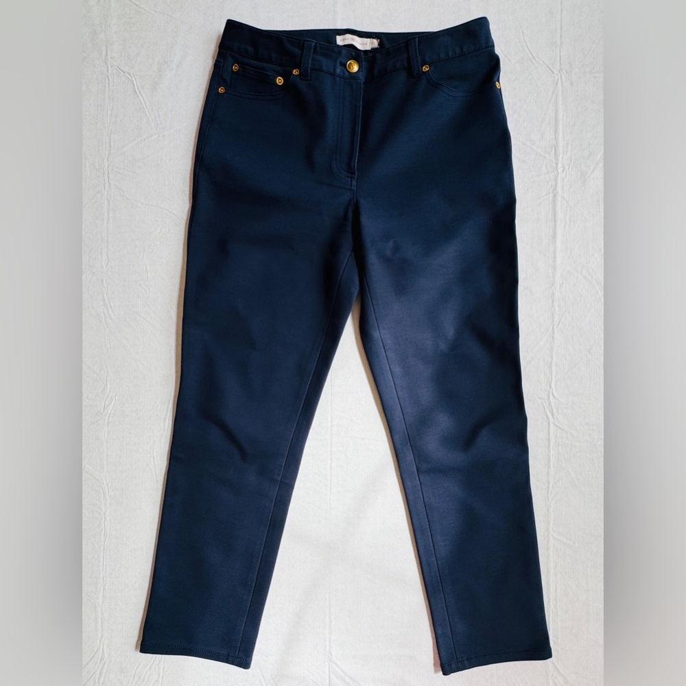 TORY BURCH Navy Blue "Vanner 5
Pocket Pant" Women's Size 8